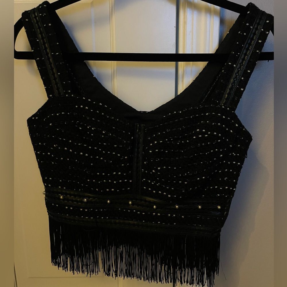 Beautifully detailed Jonathan Simkhai S Fringe top